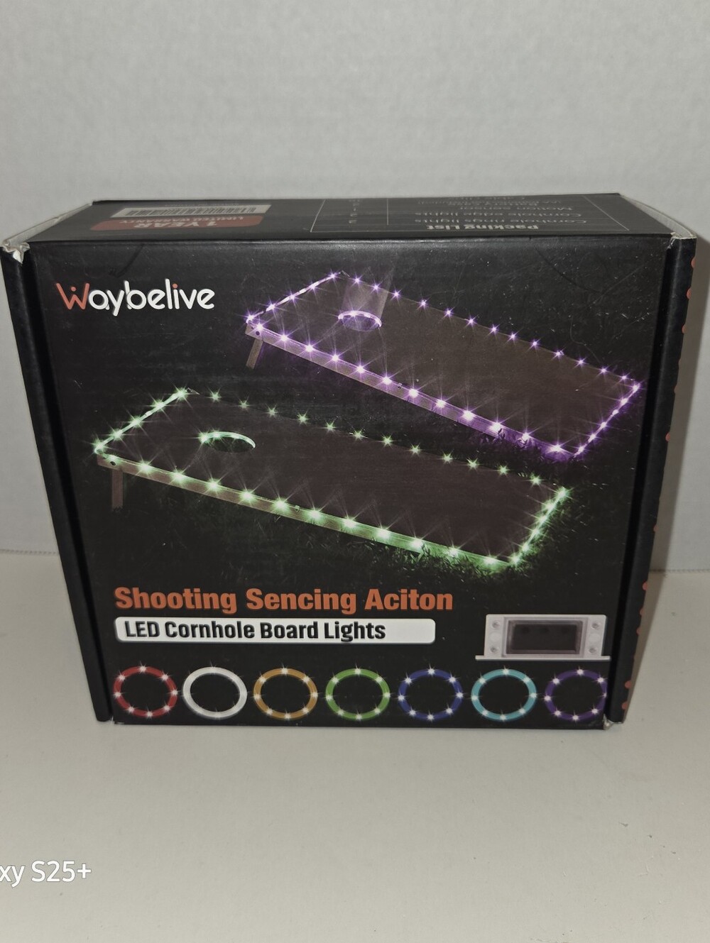 LED Cornhole Board Lights - Remote control - 16 Colors Waybelive
